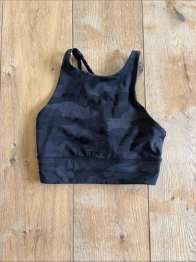 lululemon athletica Black Camo High-Neck Crop Top